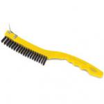View: 9B44 Wire Brush with Scraper, Long Plastic Handle 